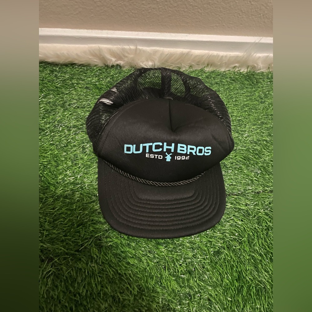 Dutch Bros Coffee Trucker Hat 2023 Limited Edition Black Mesh Cap - Picture 1 of 5